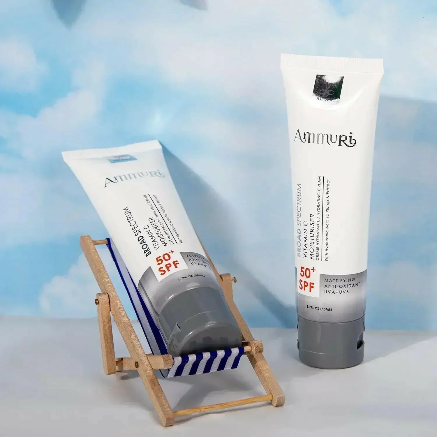 Crema de día con vitamina C Ammuri SPF 50 para una piel radiante